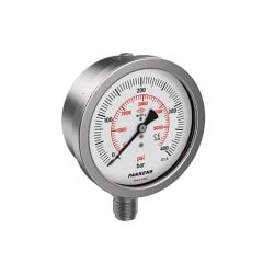 100 mm Alt Bağlantılı Komple Paslanmaz Manometre