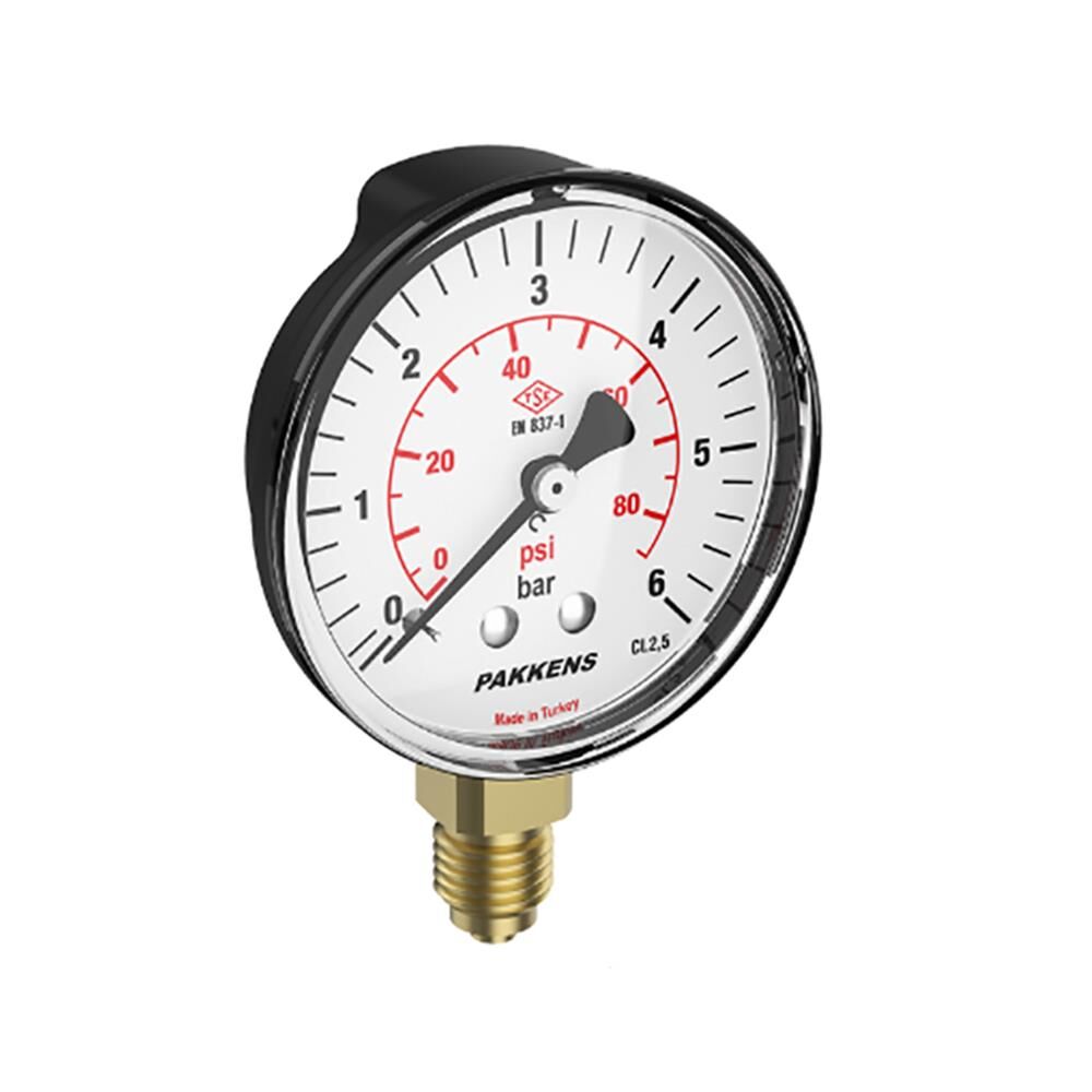 63 mm Alt Bağlantılı Paslanmaz Gövdeli Manometre